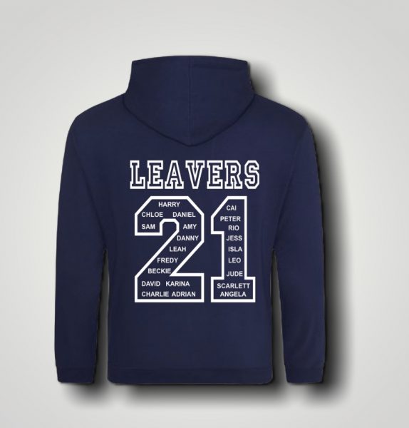 Adults Leavers Hoody With Names 2021 | Precious Times Shop