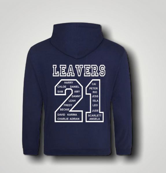 Adults Leavers Hoody With Names 2021 Precious Times Shop