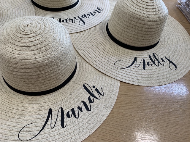 Personalised sun hat outlet