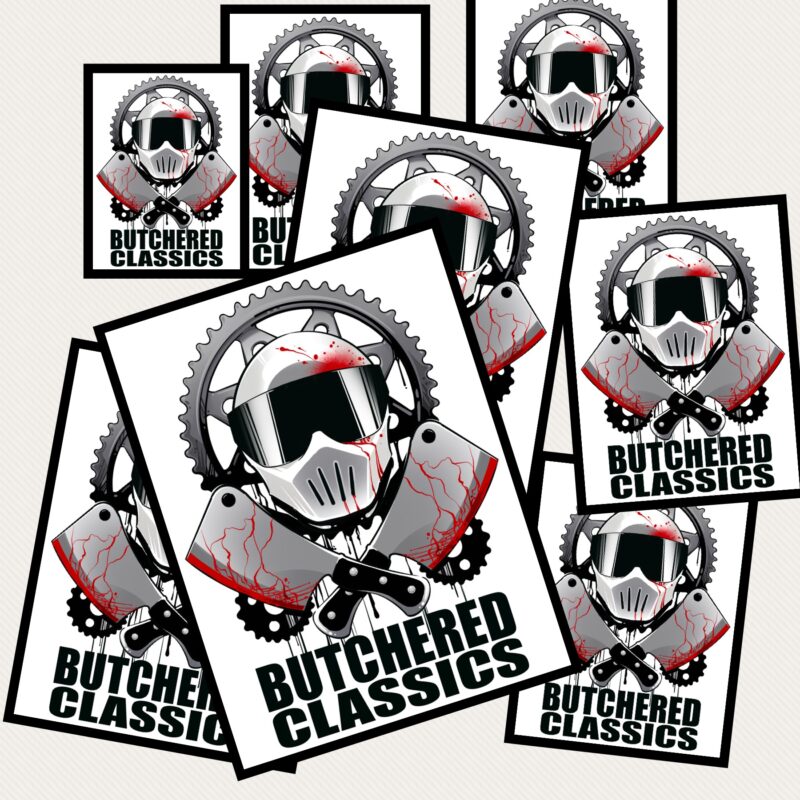 Pack of 10 Gears and Cleavers Stickers
