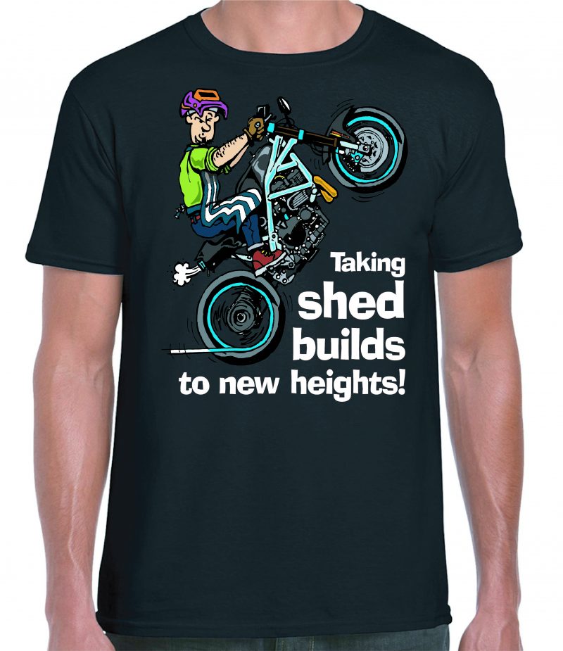 Wheelie Butchered Classic Design Tee