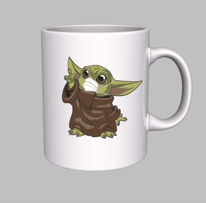 Baby Yoda Mask Mug