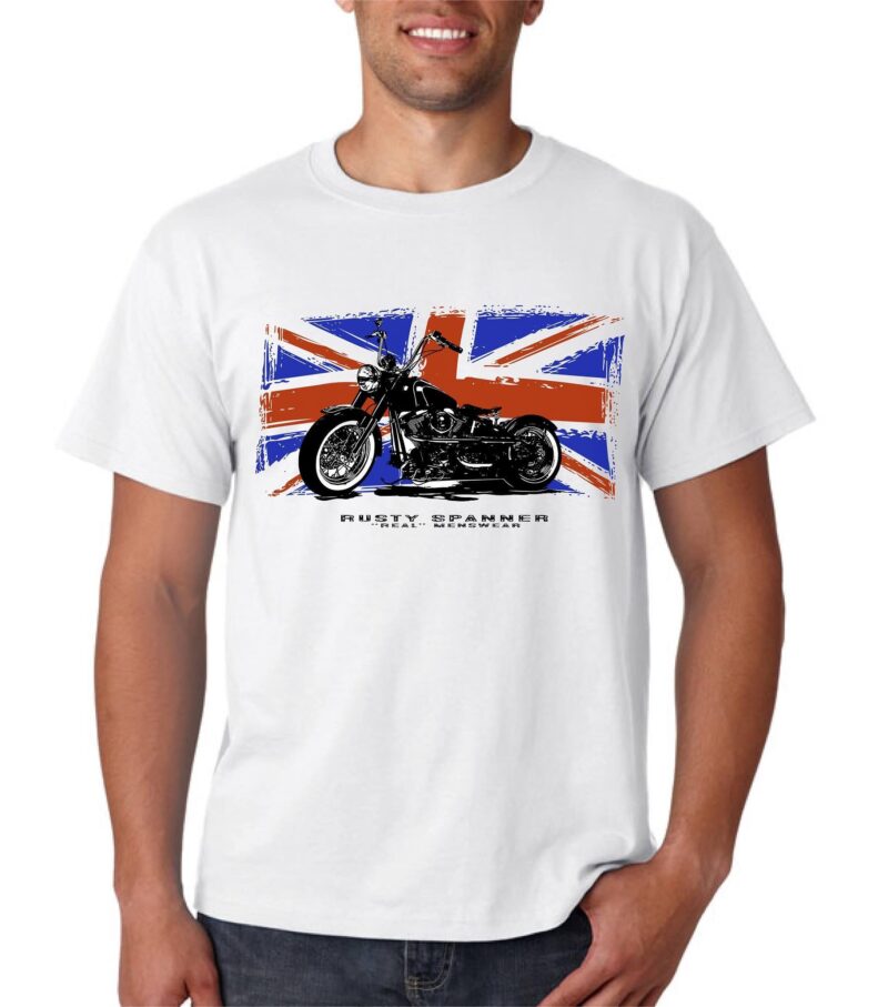 Chopper and UK Flag T-Shirt