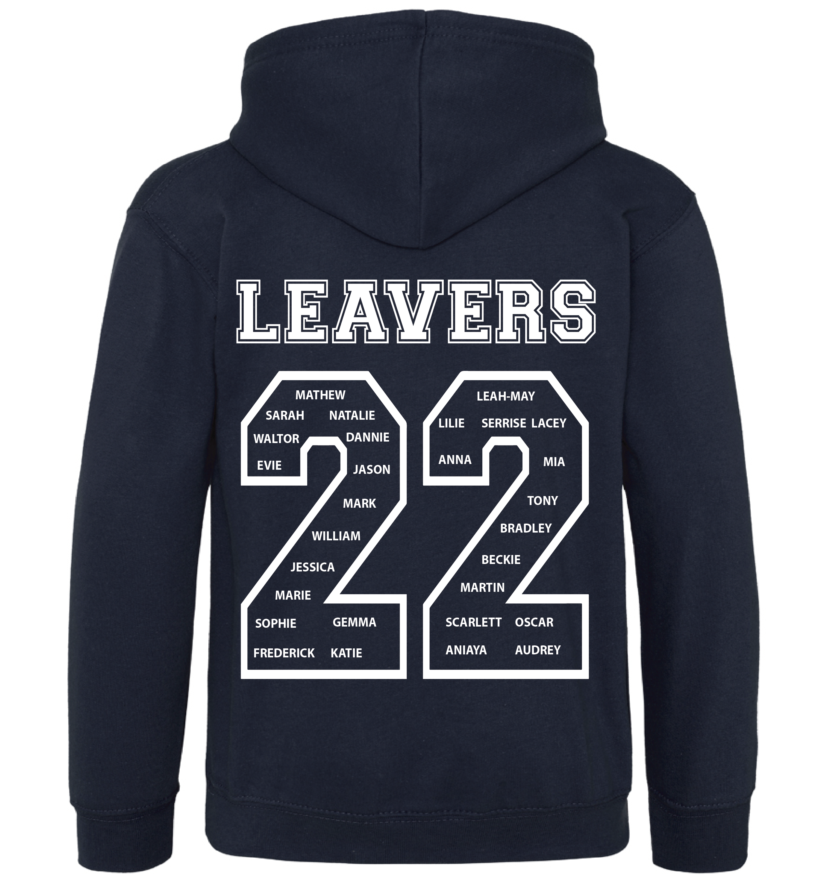 Children’s Leavers Hoody With Names 2022 | Precious Times Shop