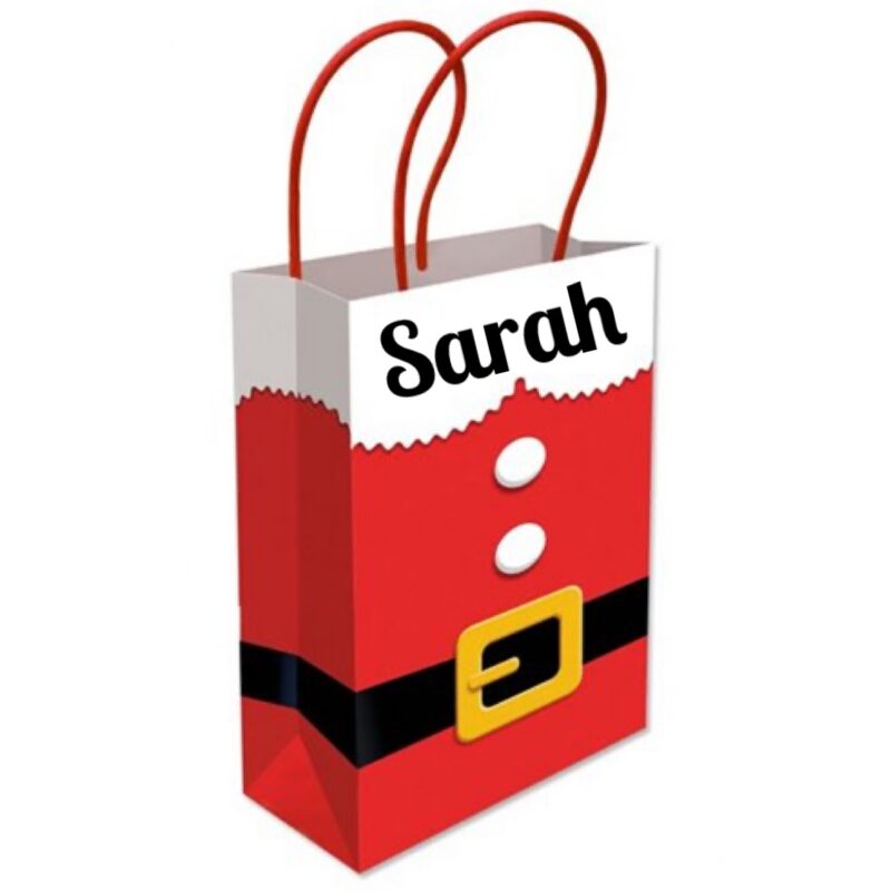 Personalised Santa Gift Bag