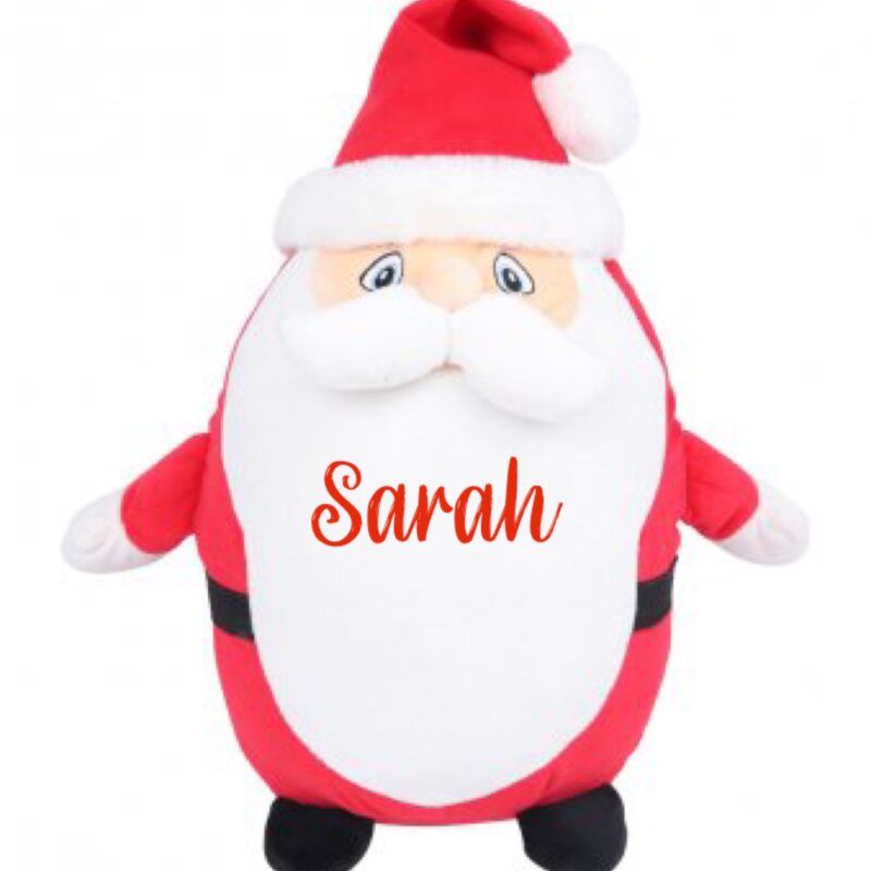 Personalised Santa Soft Toy Pyjama Case