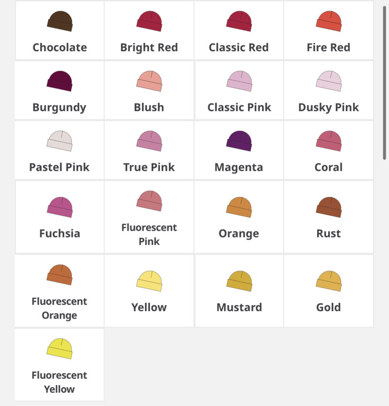 Embroidered Cuffed Beanie Hat - Image 3