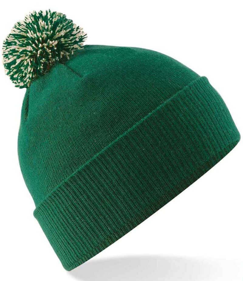 Embroidered Beanie Bobble Hat - Image 8