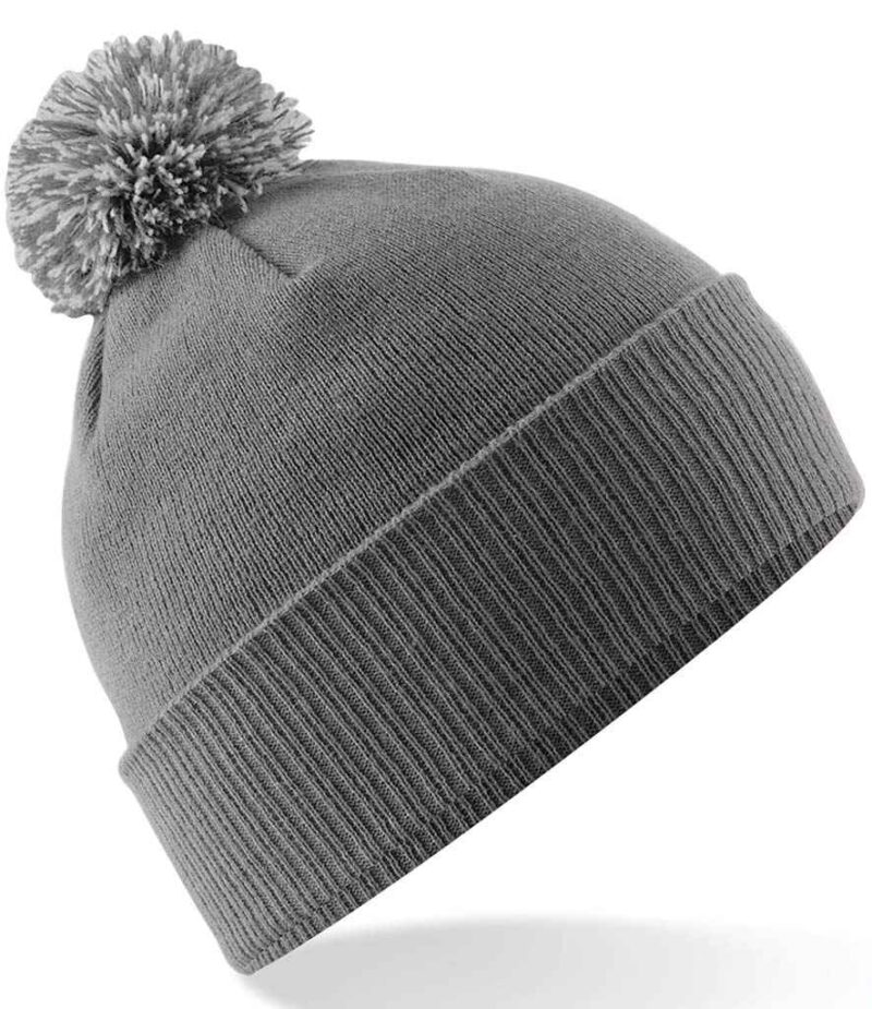 Embroidered Beanie Bobble Hat - Image 7