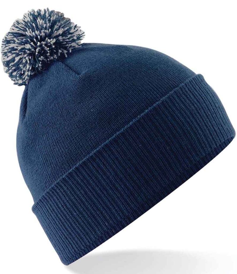 Embroidered Beanie Bobble Hat - Image 9