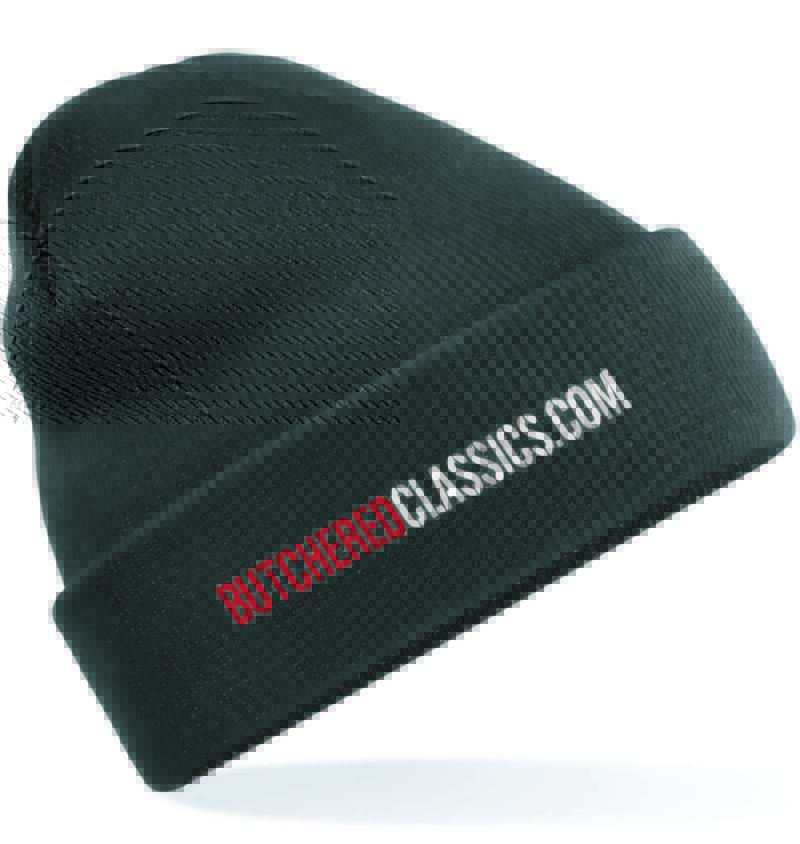 BC Text Embroidered Beanie Hat
