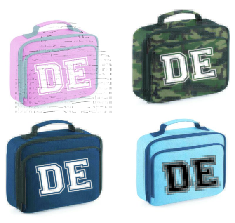 Personalised Initial Varsity Lunch Box Bag