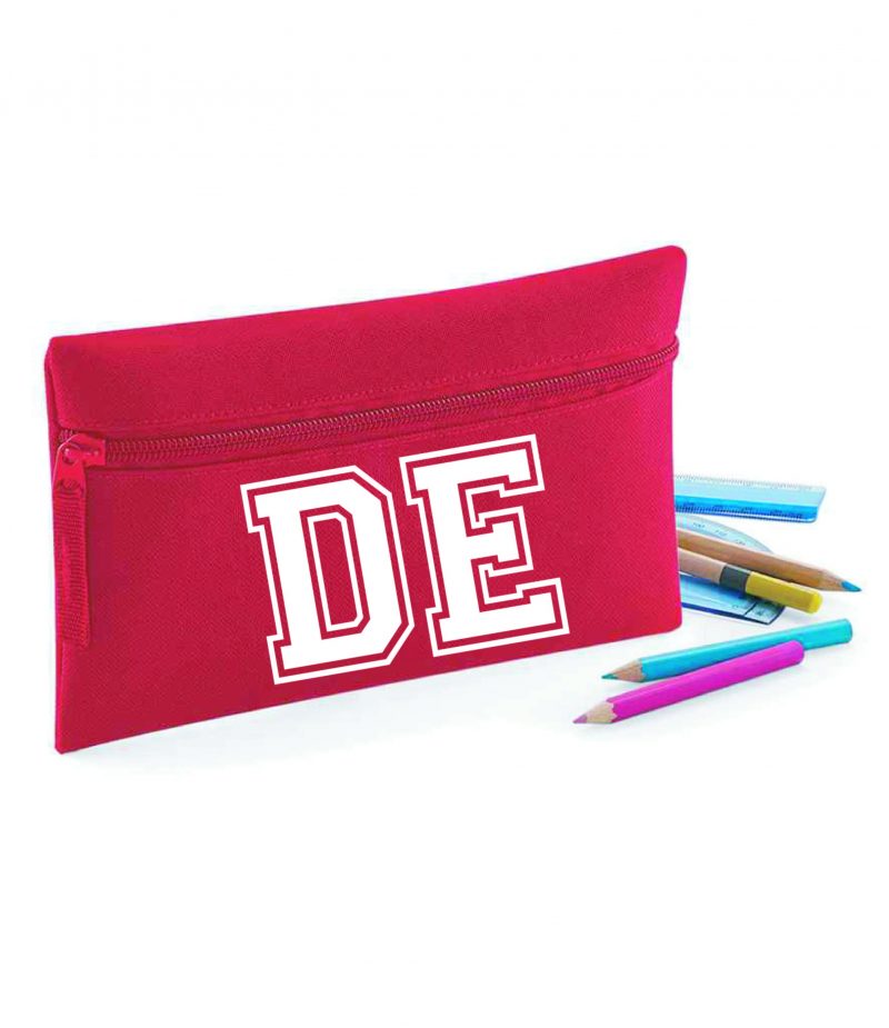 Personalised Initial Varsity Pencil Case