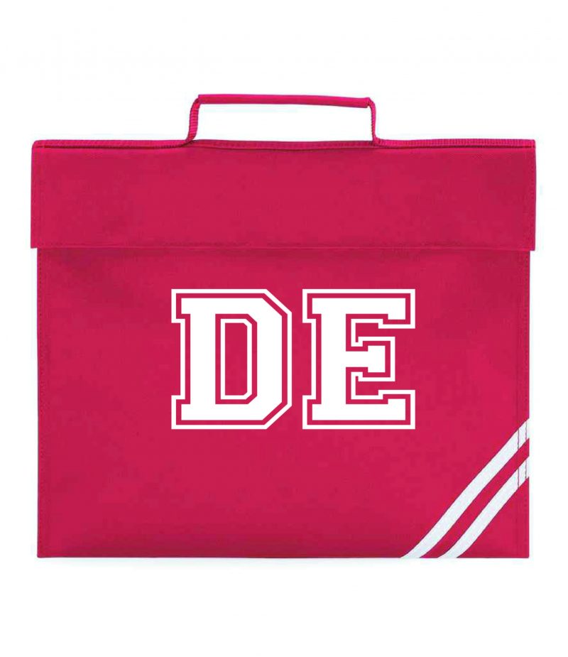 Personalised Varsity Font Book Bag