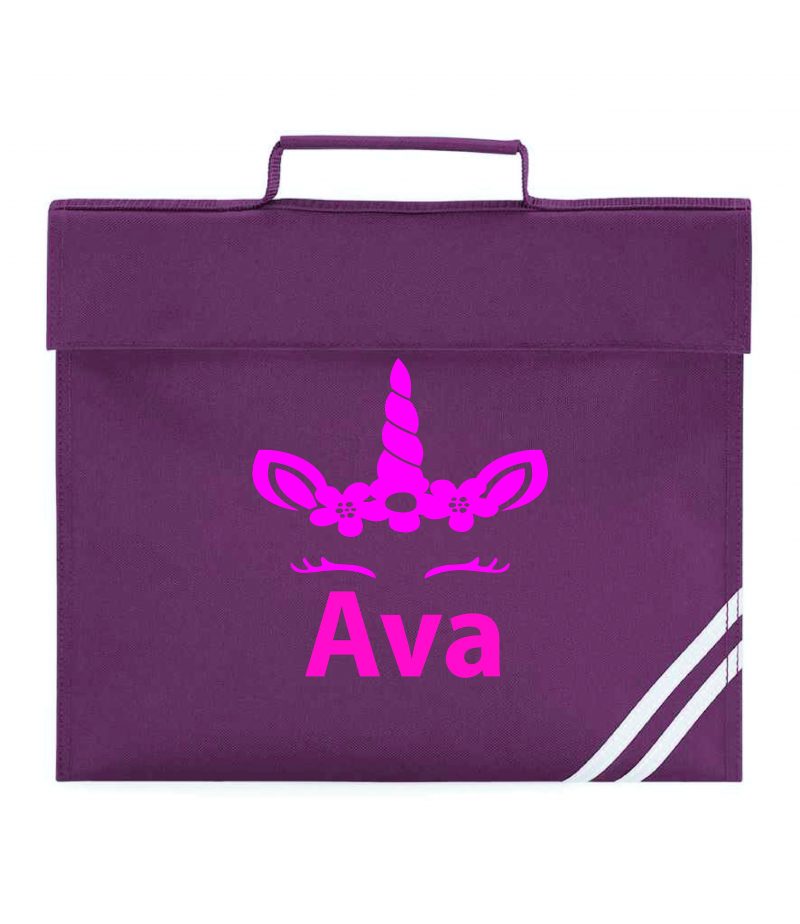 Personalised Unicorn Book Bag