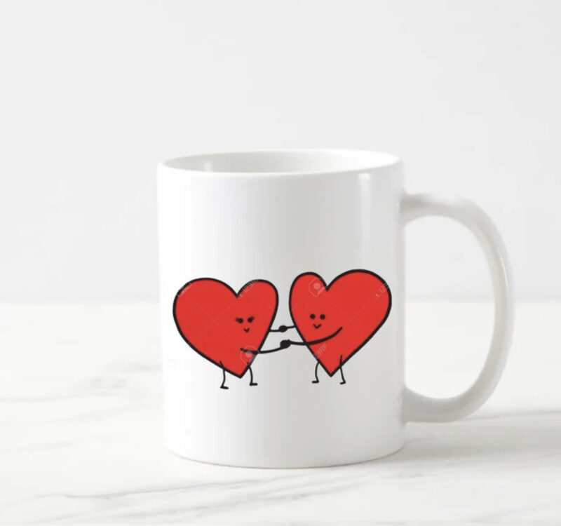 Hearts mug