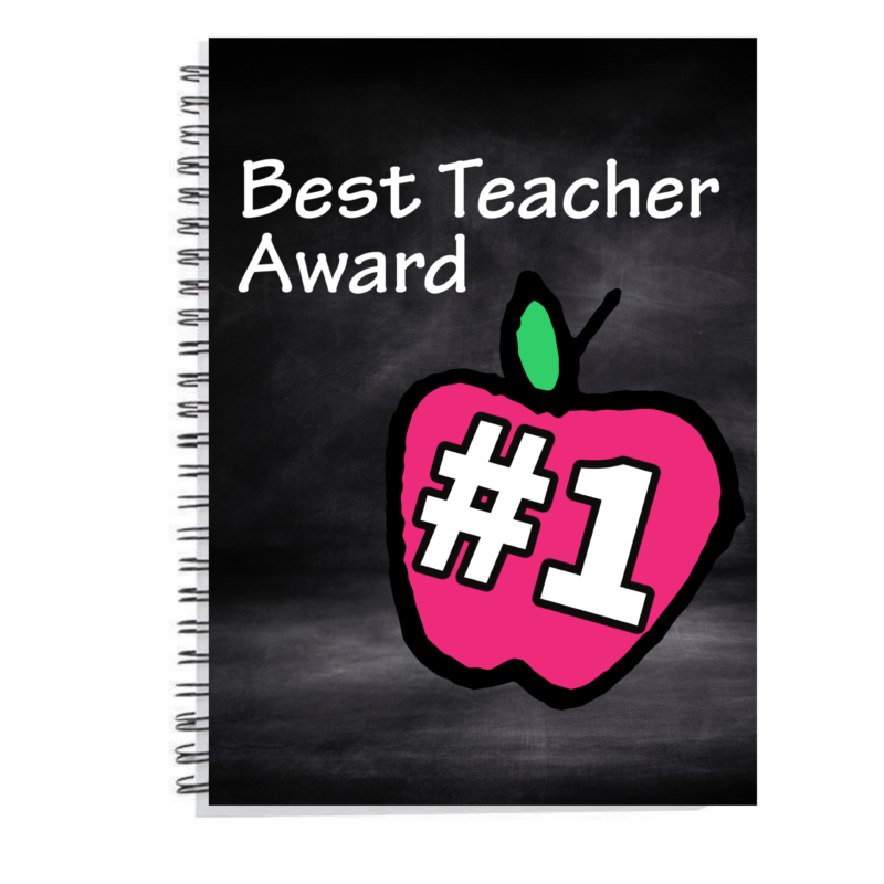 Best teacher award notebook