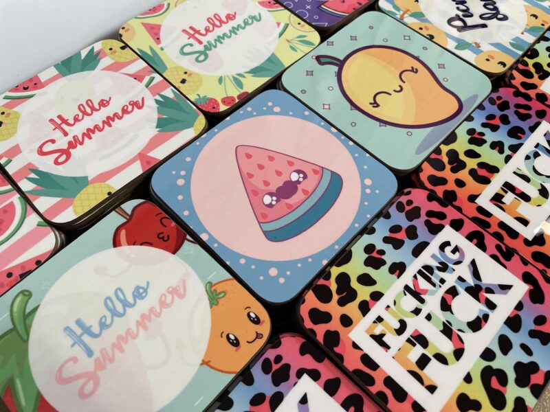 Printed coaster