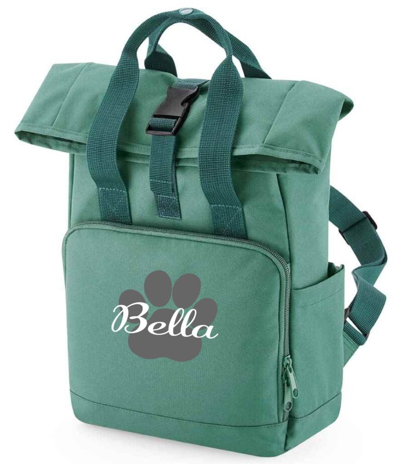 Personalised Dog Roll Top Bag