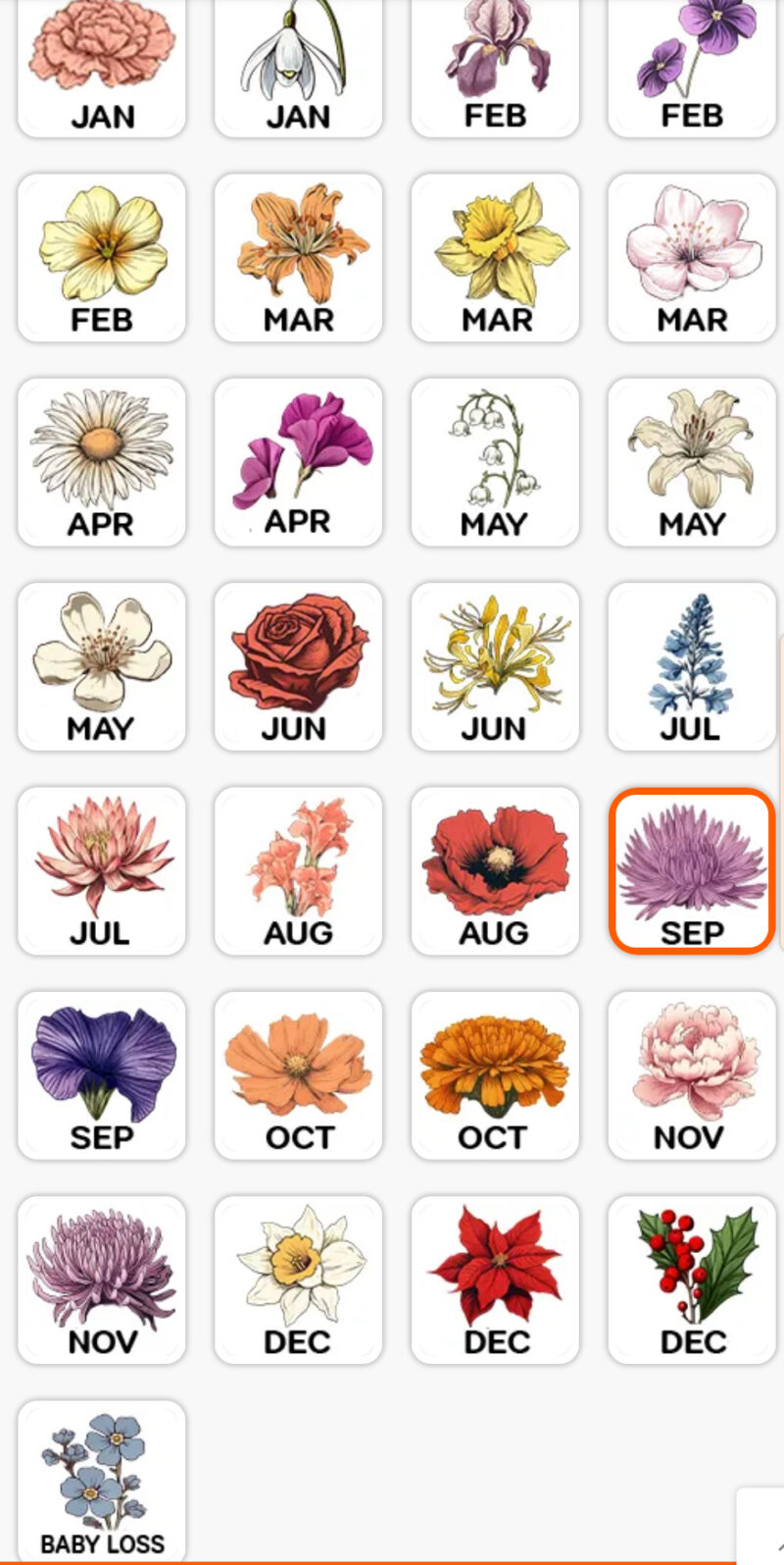 Grandma's Garden Love Grows Here Beautiful Birth Month Flower Gift For Grandma Mum Personalized Canvas - Image 2