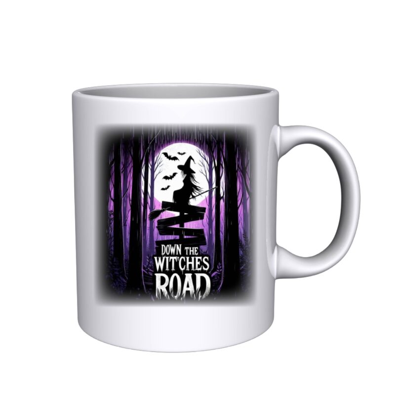 Down the witches road mug - des 2