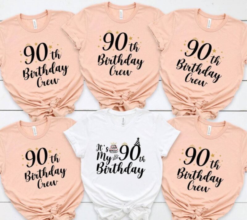 Birthday Crew Champagne T-Shirts