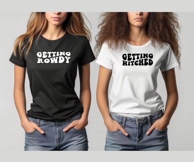 Hitched Rowdy Hen Party T-Shirt