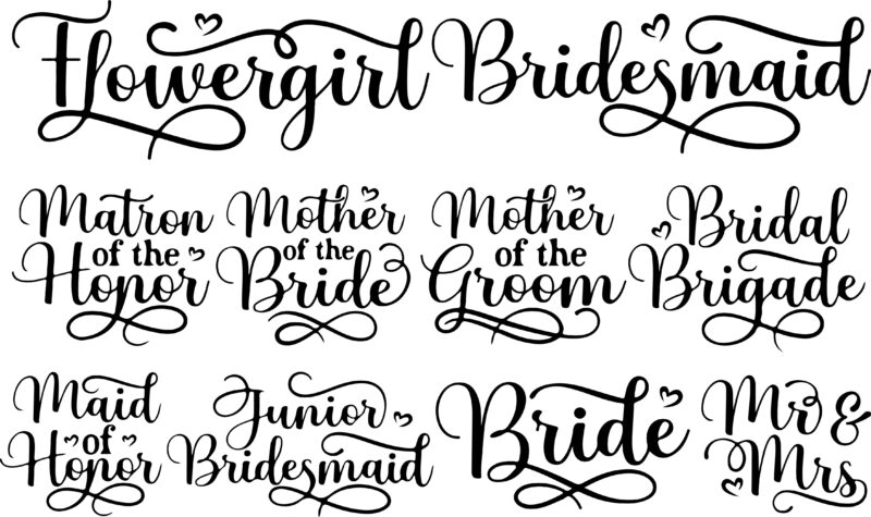 Heart Text Hen Party Tee - Image 3