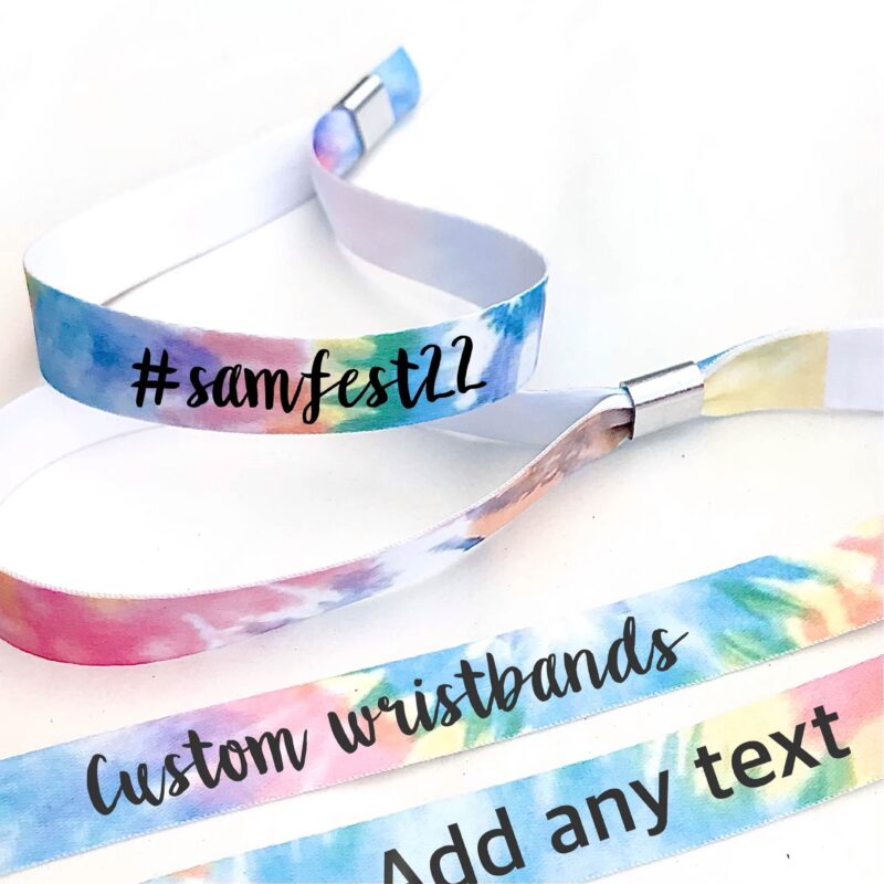Personalised fabric wristbands