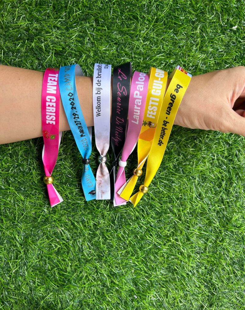 Personalised fabric wristbands - Image 6